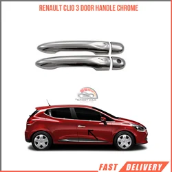 For Renault Clio 3 door handle handles covers plastic chrome accessories-Free Shipping