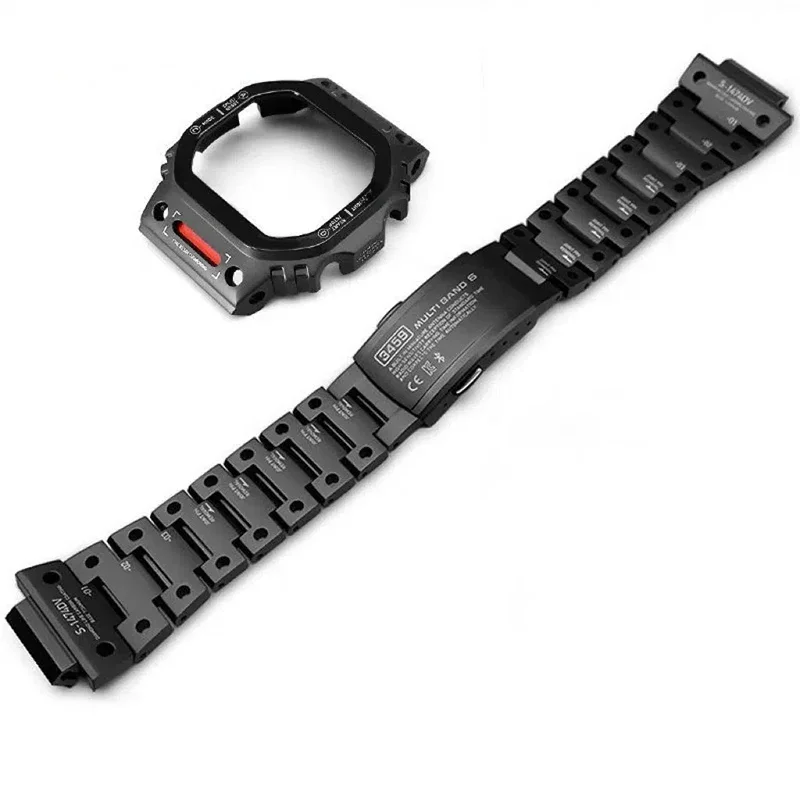 Mech Style Titan DW5600E GWB5600 GMW-B5000 DW5600HR G5600E Metalllünettenarmband für GWM5610
