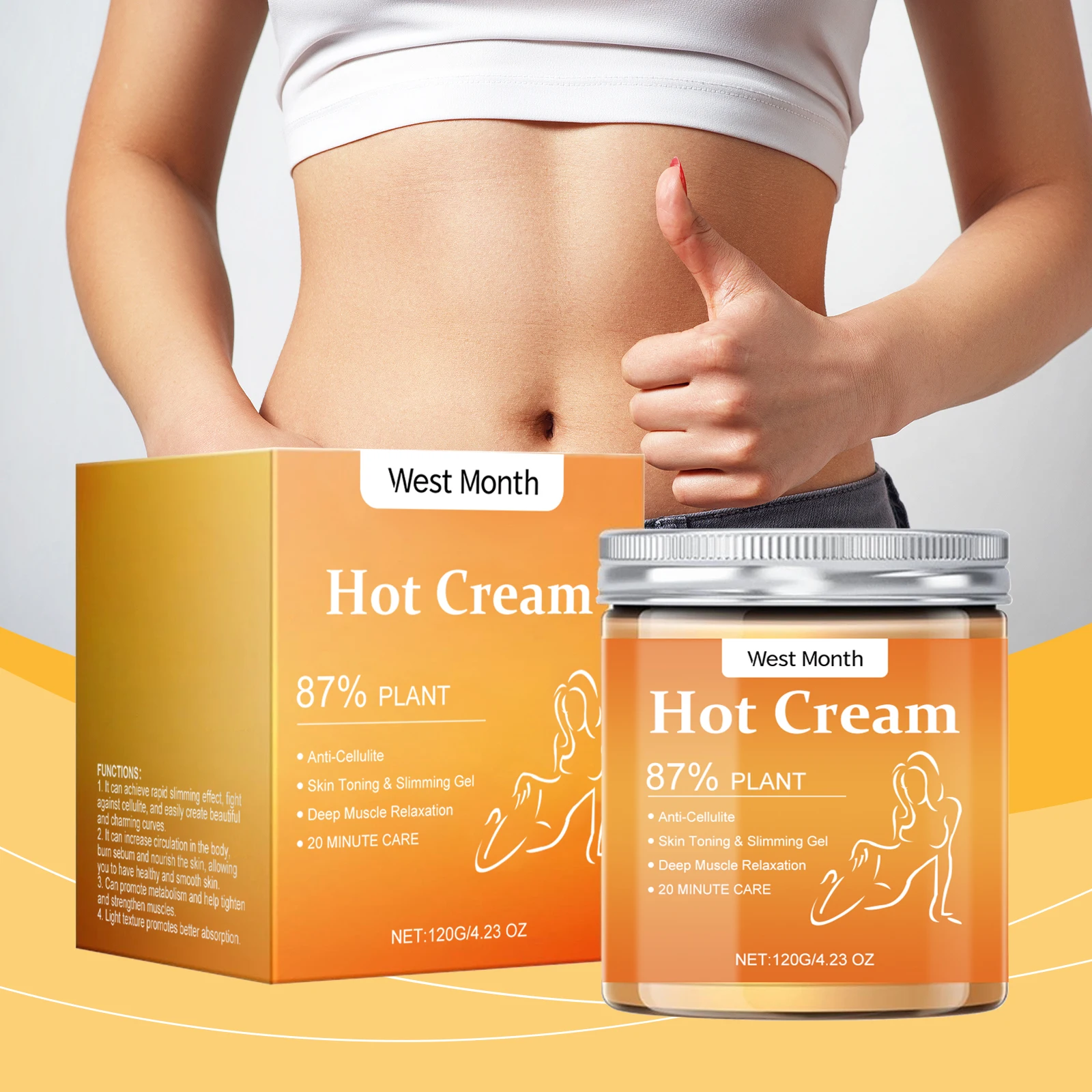 

Body Slimming Cream Firming Arm Contour Lifting Tummy Create Beautiful Curve Boost Metabolism Burning Fat Relief Hydration Cream
