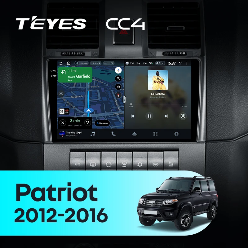 TEYES CC4 For 2012 - 2016 UAZ Patriot CarPlay Auto 2DIN Car headunit Autoradio Car Radio Multimedia Stereo