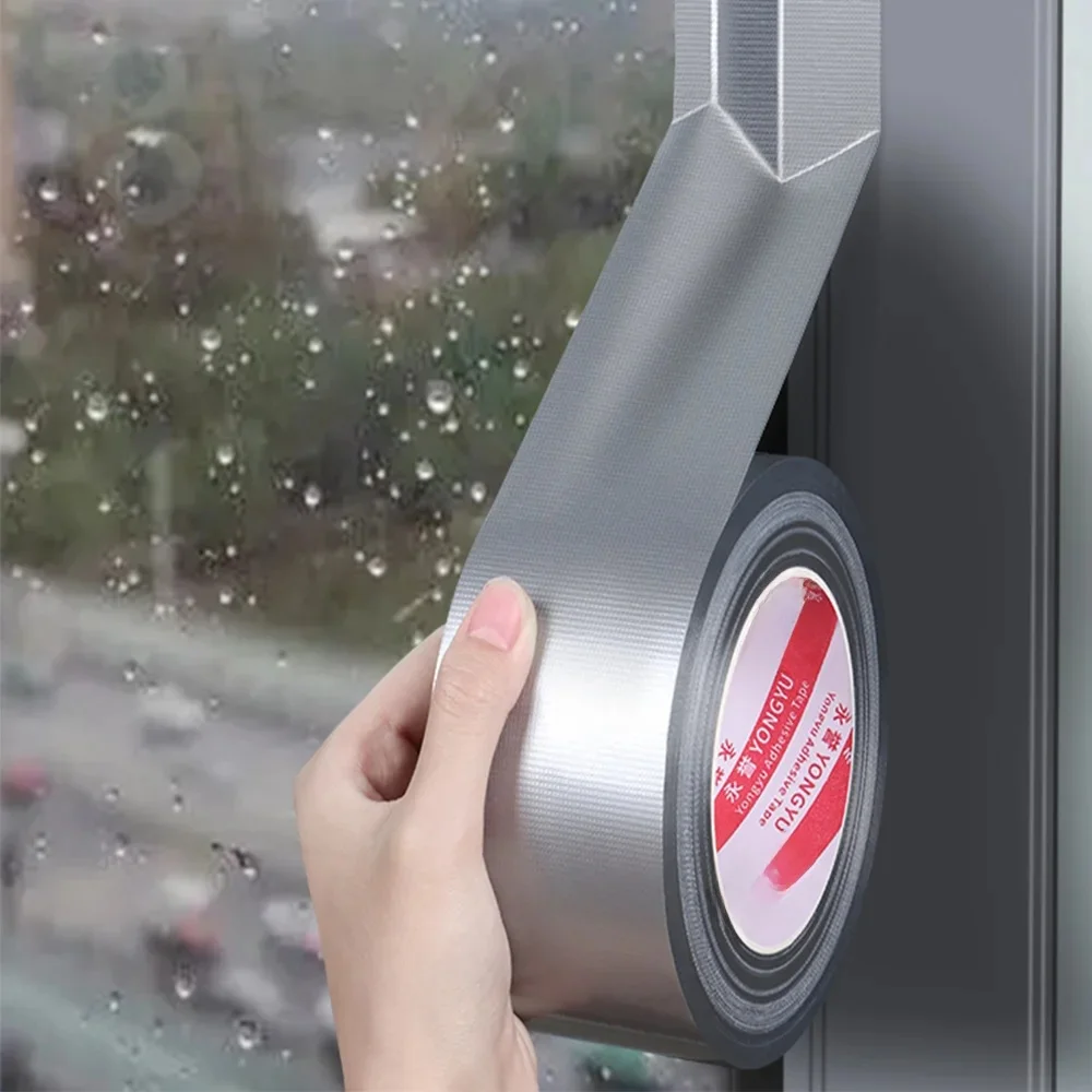 Ruban adhésif imperméable super résistant – Adhésif gris argenté polyvalent pour murs, plastiques, verre, bois et métal – Idéal pour le bricolage