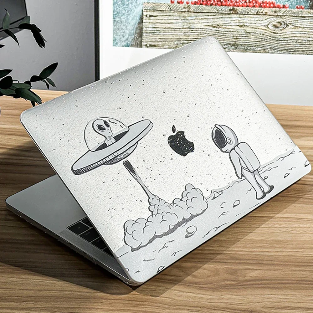 Etui na laptopa EGYAL do MacBook Pro 13 M2 2022, pokrowiec M1 A2338 2020 Pro 16 M3, twarda obudowa do Air M4 13 M5 15 2026, błyszczące etui z nadrukiem — zdjęcie produktu 7