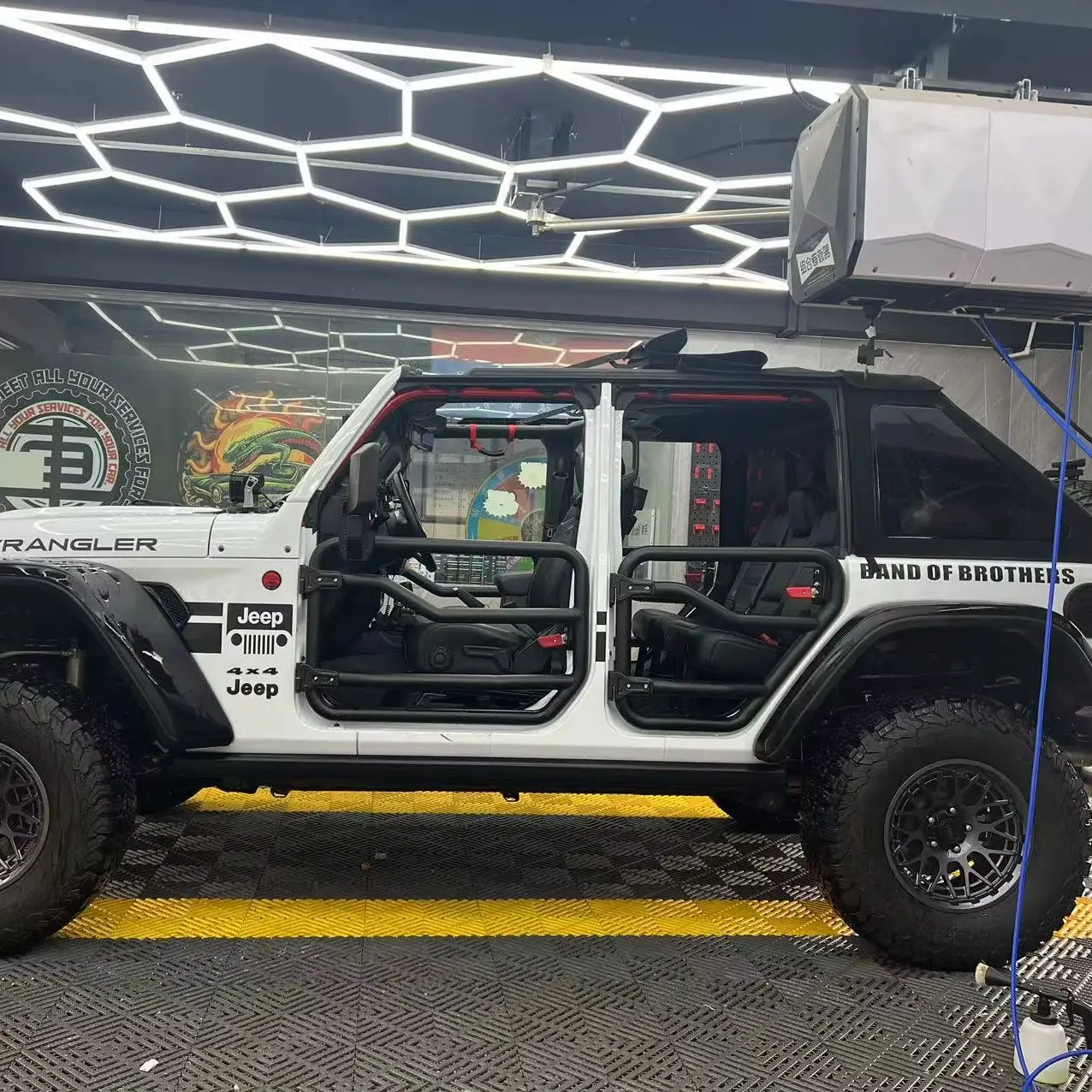 

SXMA JL1260 Tubular Door Steel Pipe Door Half Doors 4-door Front/Rear Summer Door for Adventure for Jeep for Wrangler JL2018+