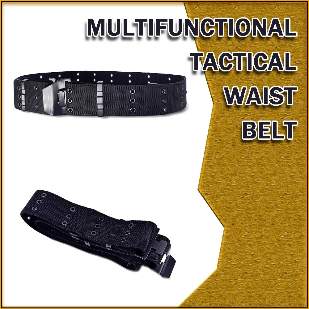 

Multifunctional-Tactical Waist Belt Three Eye Outer Belt Original Single Armed Belt Outdoor Hunting Outdoor Cam Travel Gear