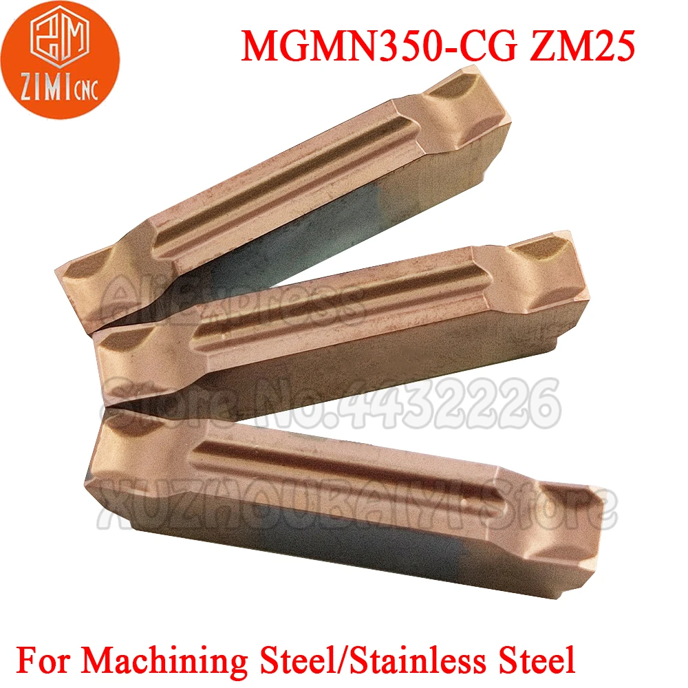 

10pcs MGMN350 CG MGMN350-CG Carbide Grooving Inserts Turning Tools Slotting tool cnc Lathe 3.5mm Cutter Blade for stainless stee