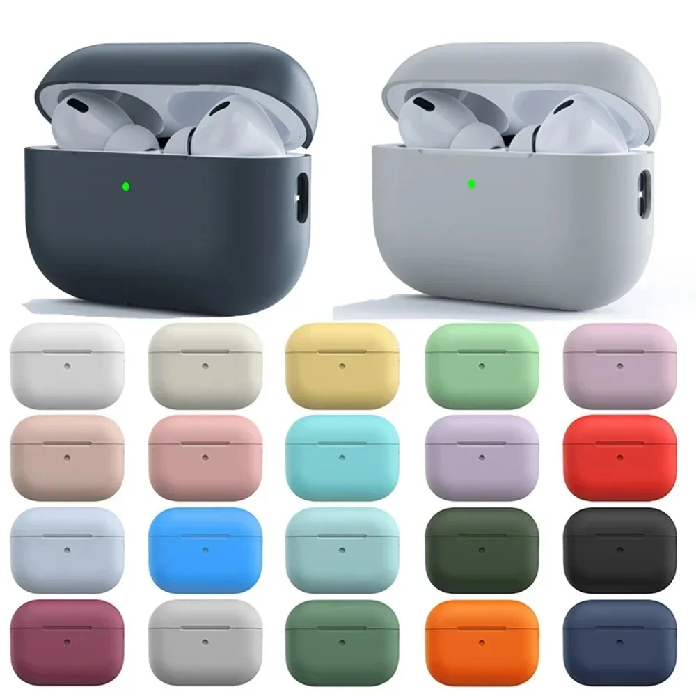 Ultradunne siliconen oordopjeshoes voor Airpods 1/2, Airpods 3 4 Beschermende hoofdtelefoonhoes voor Apple Airpods Pro 2 3 Airpods Cover - afbeelding 2