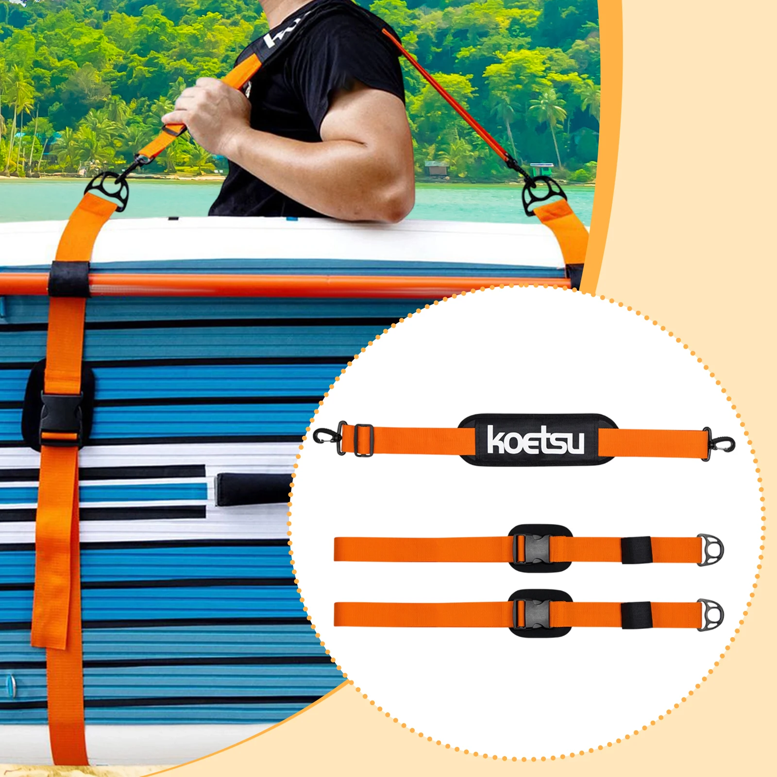 1Pc SUP Carrying Strap Adjustable Surfboard Shoulder StrapCarrier Durability Premium Professional for Paddleboard Surfboard