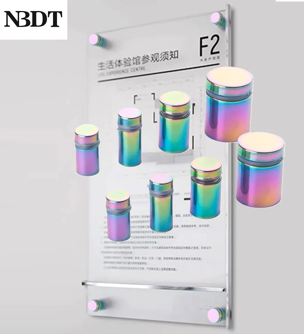 20Pcs  Stainless Steel Colorful Fancy Sign Standoff Spacer