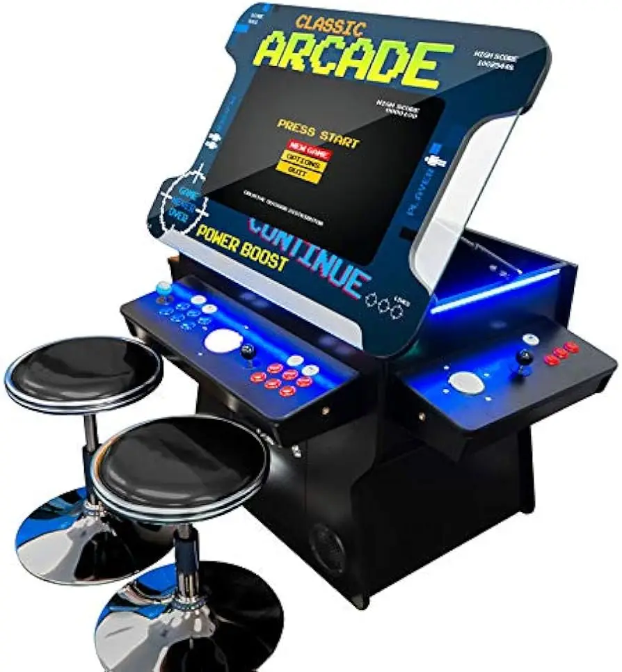 

BRAND NEW Creative Arcades Full Size Commercial Grade Cocktail Arcade Machine 2 Player 3500 Games 26" LCD Lifting Screen LED