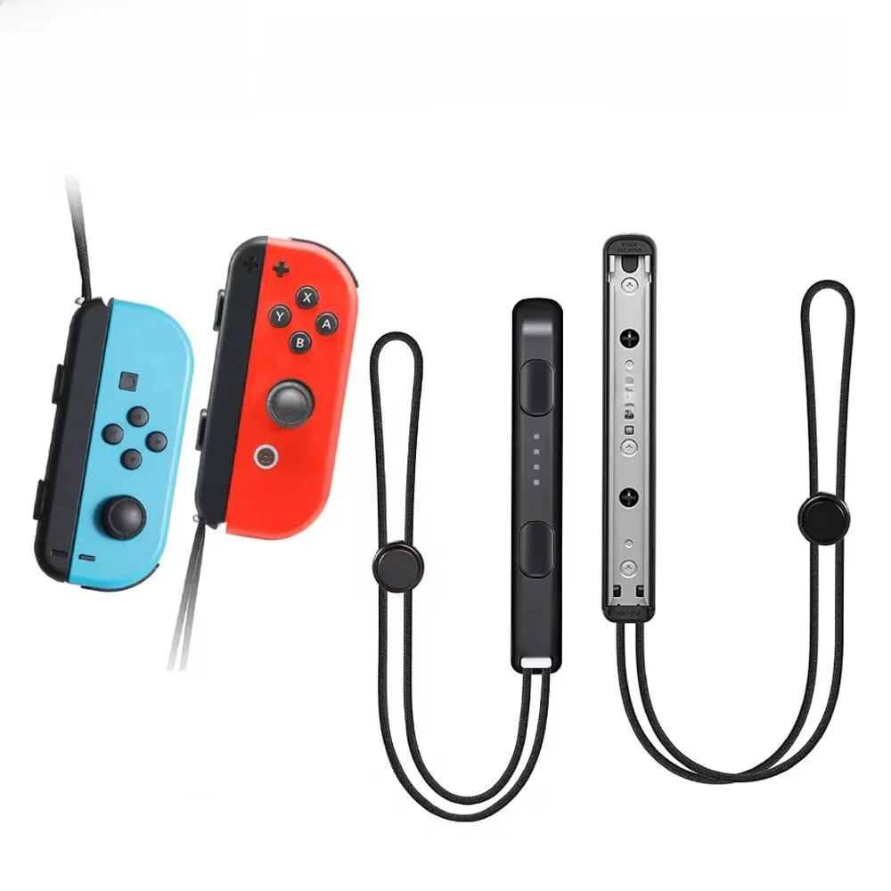 GAMINJA 2 pièces manette de jeu dragonne pour commutateur Joycon remplacement Joy Con contrôleur dragonne lanière intégré en alliage d'aluminium