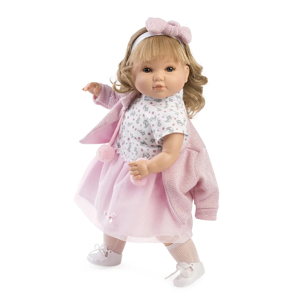 Berbese Talking jenny Doll Pink Jacket 44241 Dolls For Girls Dolls Toys For Girls Dolls bambole appena nate