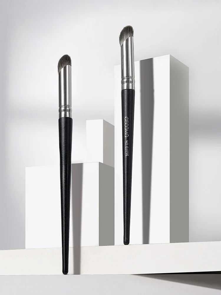 Brosse de maquillage anti-cernes, pour couvrir les doigts, le ventre, le pouce, les boutons, les taches d'impression, tête ronde, poils doux, ne mange pas de poudre de nez