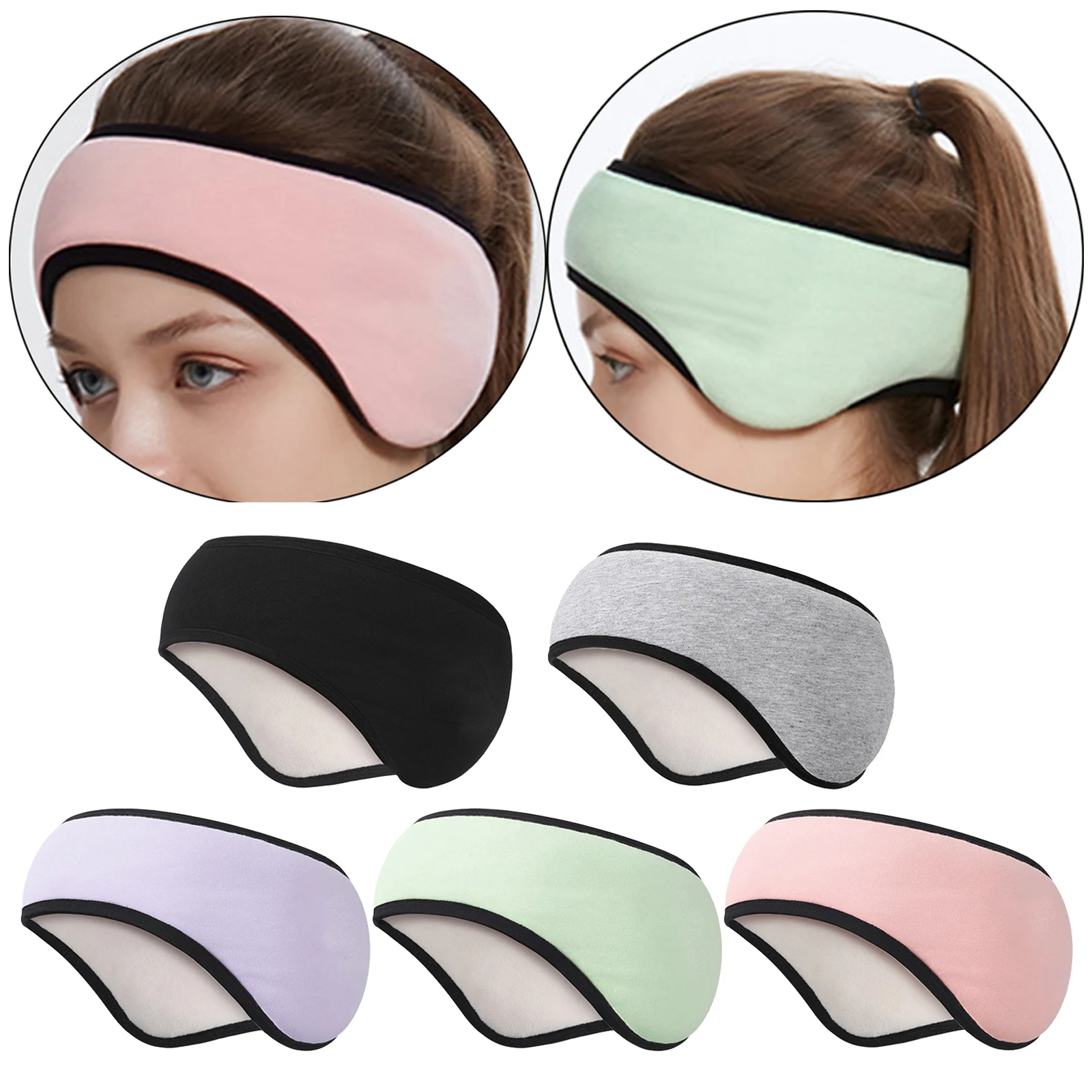 Noise Reduction Earmuffs Sleep Winter Warm Earmuffs Sports Ear Protection Artifact Hair Band Plush Windproof Cold Ear Warmer