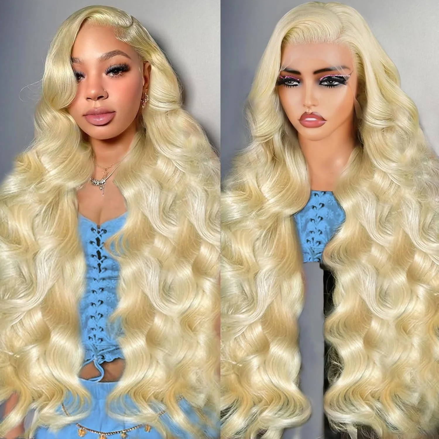 Blonde 613 HD Lace Frontal Wig 13x6 Transparent Lace Front Human Hair Wigs 200 Density 13x5 Lace Front Wigs For Women 30 40 Inch