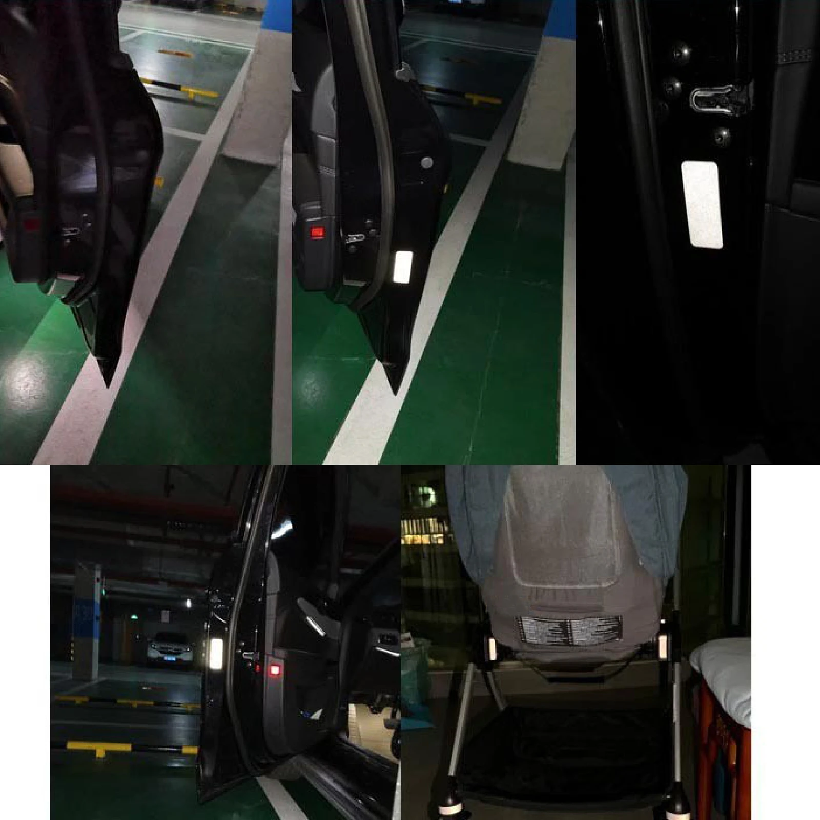 10 Sheet Automotive Motorcycle Reflective Strips Warning Reflective Sticker Self Adhesive Helmet Laptop for Night Cycling