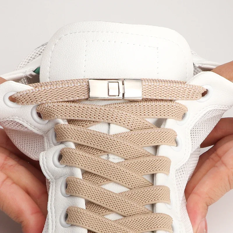 Lacets artificiel astiques en Caoutchouc Sans Attaches pour Baskets, Chaussures de Course, 8mm, pour Enfants et Adultes