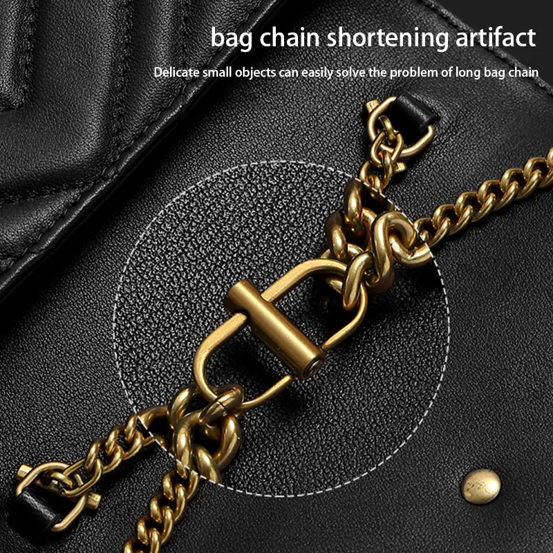 WUTA Bag Chain Adjustment Buckle Bags Chain Fixed Length Adjuster Shoulder Strap Shortening Buckle Artifact Accessories Bag Belt