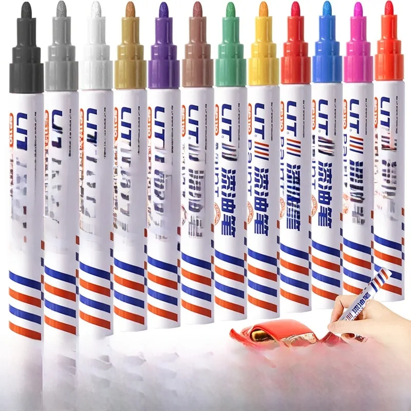 Car Paint Corrector Pen White Red Black Paint Repair Pen Auto Wheel Tyre Oily Paint Marker for Car Styling Scratches Fix Care ﻿