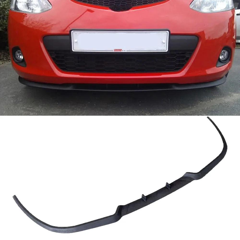 For Mazda 2 2011-2014 CUPRA R FRONT SPOILER FRONT BUMPER LIP Spoiler lip Universal 3PCs body kit Sport tuning Protector