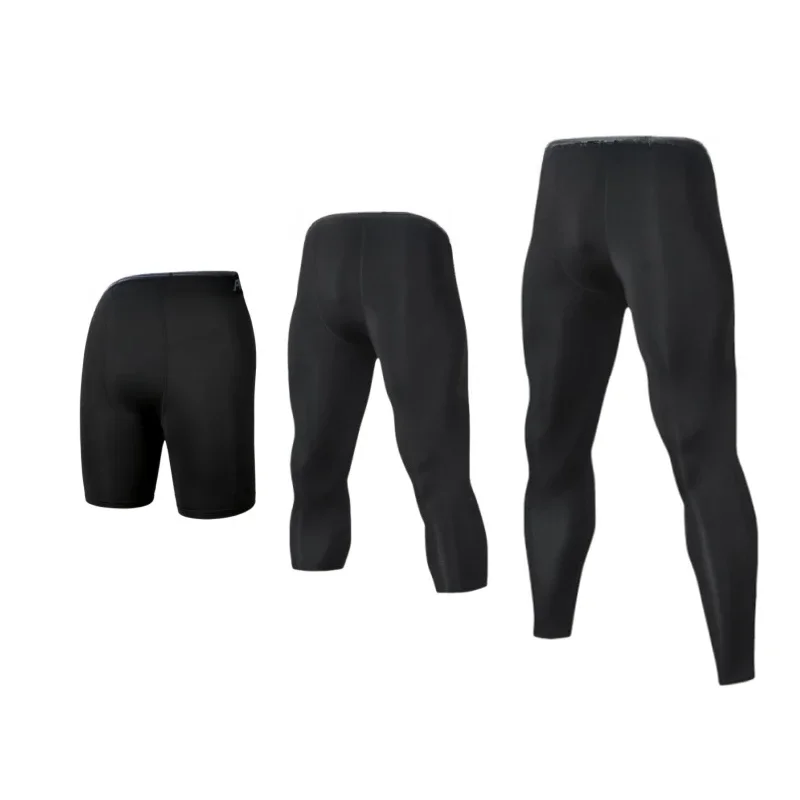 Compressiebroek voor heren, koele droge legging, sportbasislaag, hardlooplegging, atletische training, actieve shorts - afbeelding 2