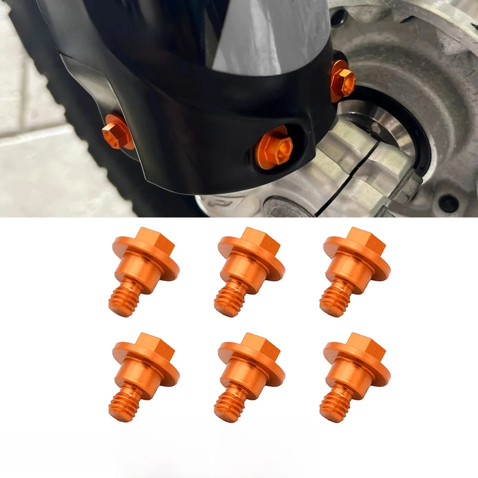 Boulon de protection de fourche pour moto M6 * 12, pour KTM SX SXF XC XCF XCW EXC EXCF 125-530cc 2000-2022 pour Husqvarna TC TE TX FC FE FX