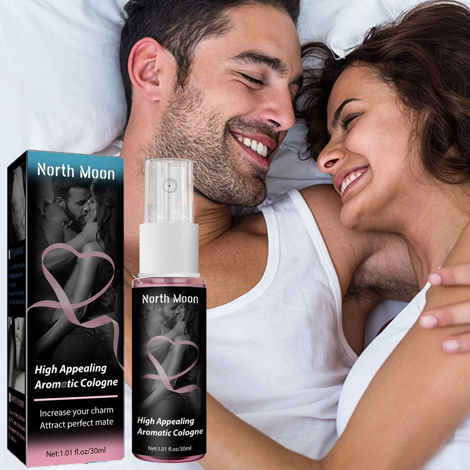 North Moon 30ml Perfume de feromonas atraen hombres fragancia duradera desodorante refrescante aroma citas confianza encanto mejorar Perfume