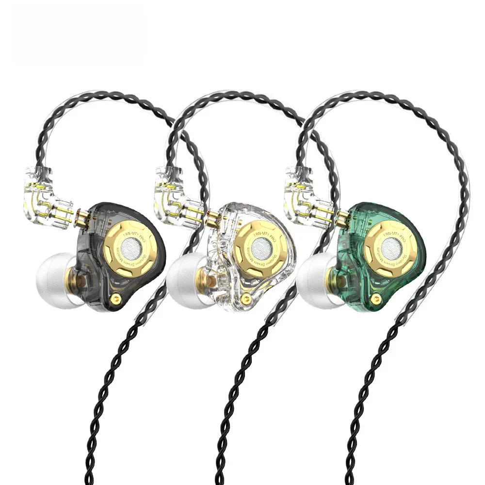 Trn mt1 pro fones de ouvido dinâmicos alta fidelidade música esporte em fones esporte com