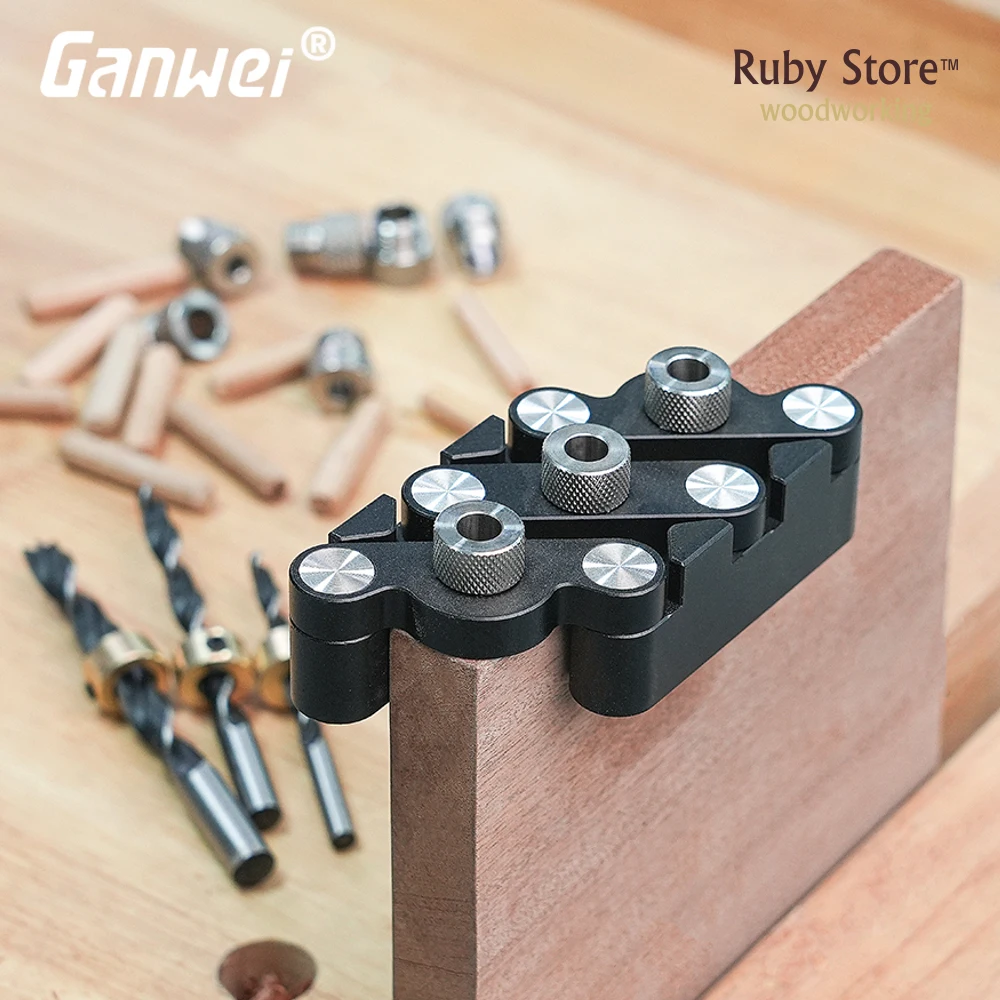 

Ganwei Self-centering Dowelling Jig, 3 Metric Drill Sizes, Woodworking Tools