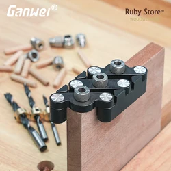 Ganwei Self-centering Dowelling Jig, 3 Metric Drill Sizes, Woodworking Tools