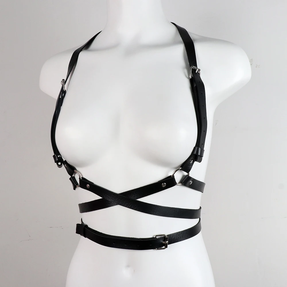 Sexy Body Harness Fashion Bondage Cage Sexy Lingerie Suspenders Punk Gothic Clothes Leather Harness Woman Garters Sword Belts