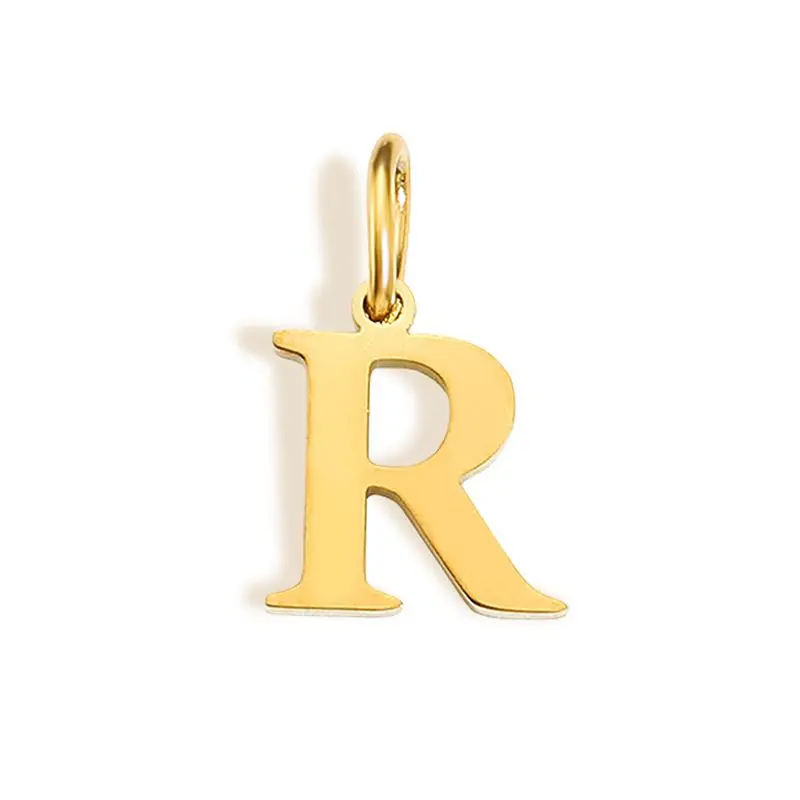 CARLIDANA Neuerscheinung Minimalistische Brautjungfern-Anhänger Edelstahl Initial-Buchstabe Runde Schlangenkette für Sie Anhänger-Halskette