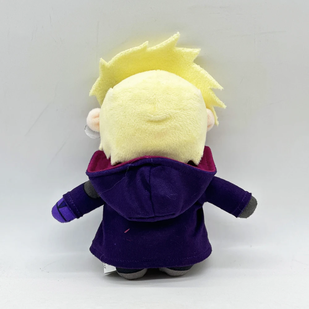 20cm yellow haired little boy wearing a cloak, plush toy with creative design, cute, cute, soft, comfortable, trendy home decora