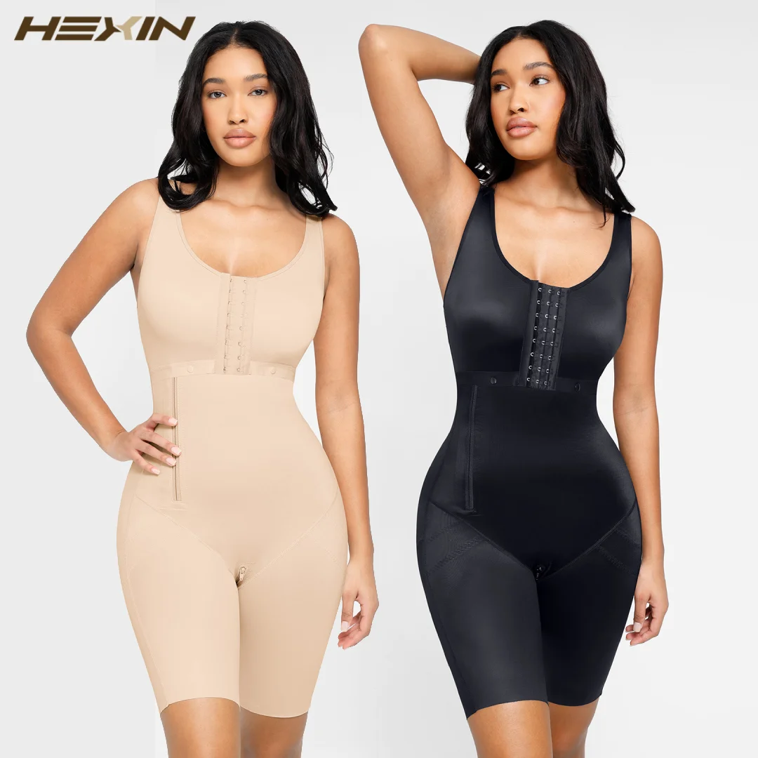 

Women Postoperative Columbianas U-shaped Chest Support 3-breasted Body Shaper Tummy Control Sculpting Full Slim Body Shaper