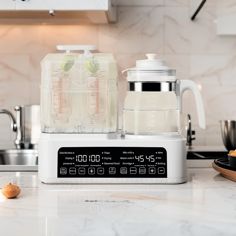 4 in 1 sterilizer hot water kettle Fast Bottle Warmer, with Smart Temperature Control for coffee, tea and bottle disinfection