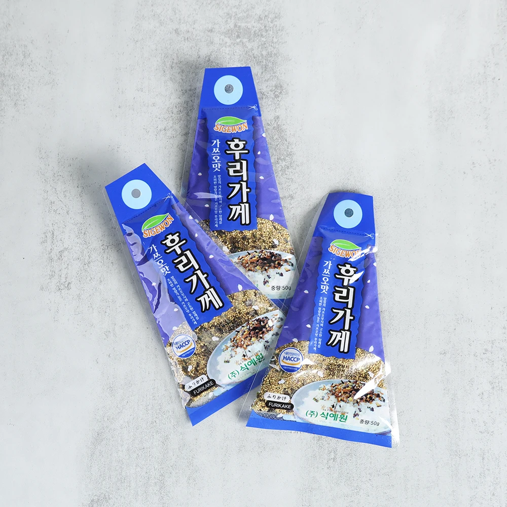 Gatsuo Furake (50 جرام × 10Ea) عبوة واحدة من كرات الأرز، كرة الأرز المقلي، مسحوق الرش