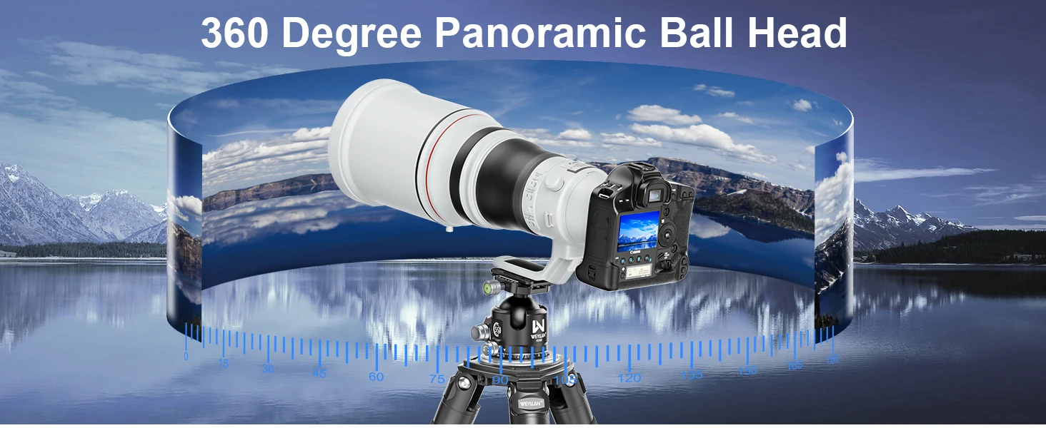 KH55 55 mm Kugelkopf für schwere DSLR, versiegeltes CNC-Aluminium 360 ° Panorama-Stativkopfhalterung Arca Swiss Schnellwechselplatte Belastung 40 kg – Detail 6
