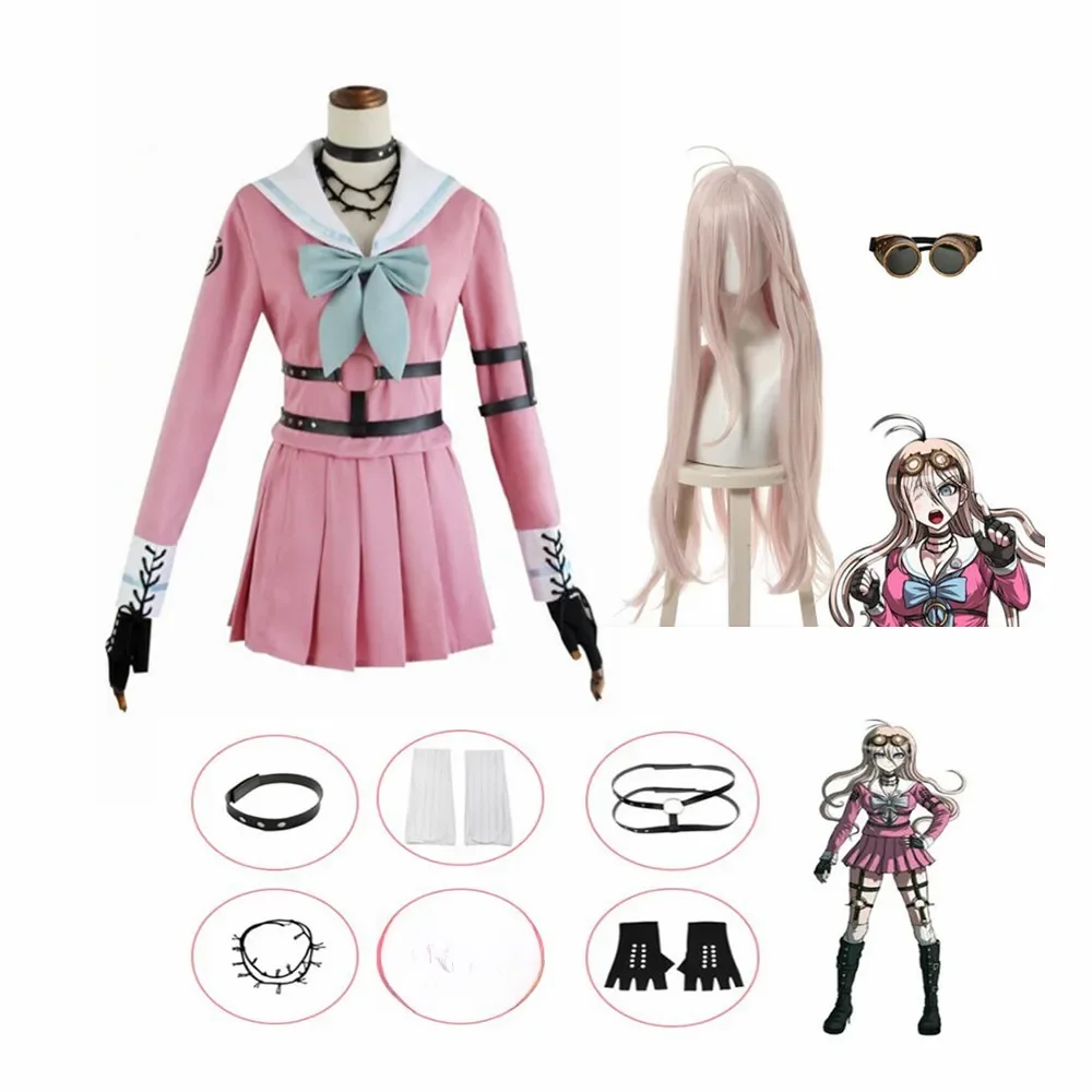 Anime Danganronpa V3 Miu Iruma kobiety ubierają dziewczyny mundury odzież kostiumy Cosplay — zdjęcie 2