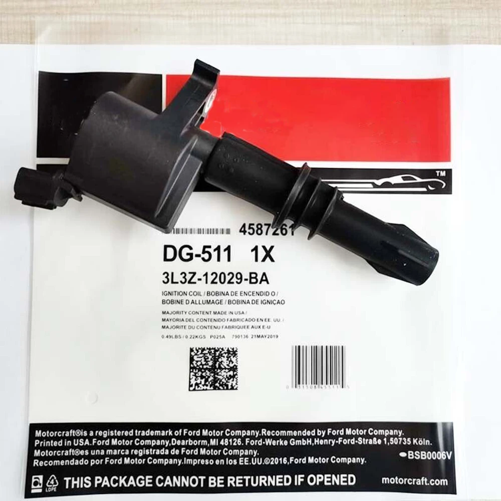 High Quality 8pcs DG-511 3L3Z-12029-BA For Ignition Coil DG511 3L3Z12029BA For 2004-2008 Lincoln Expedition Explorer F-150