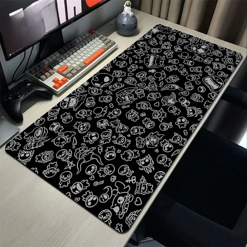 La reliure d'Isaac Xxl tapis de souris Gamer tapis antidérapant Mausepad accessoires informatiques tapis de bureau clavier de jeu tapis de souris Pc