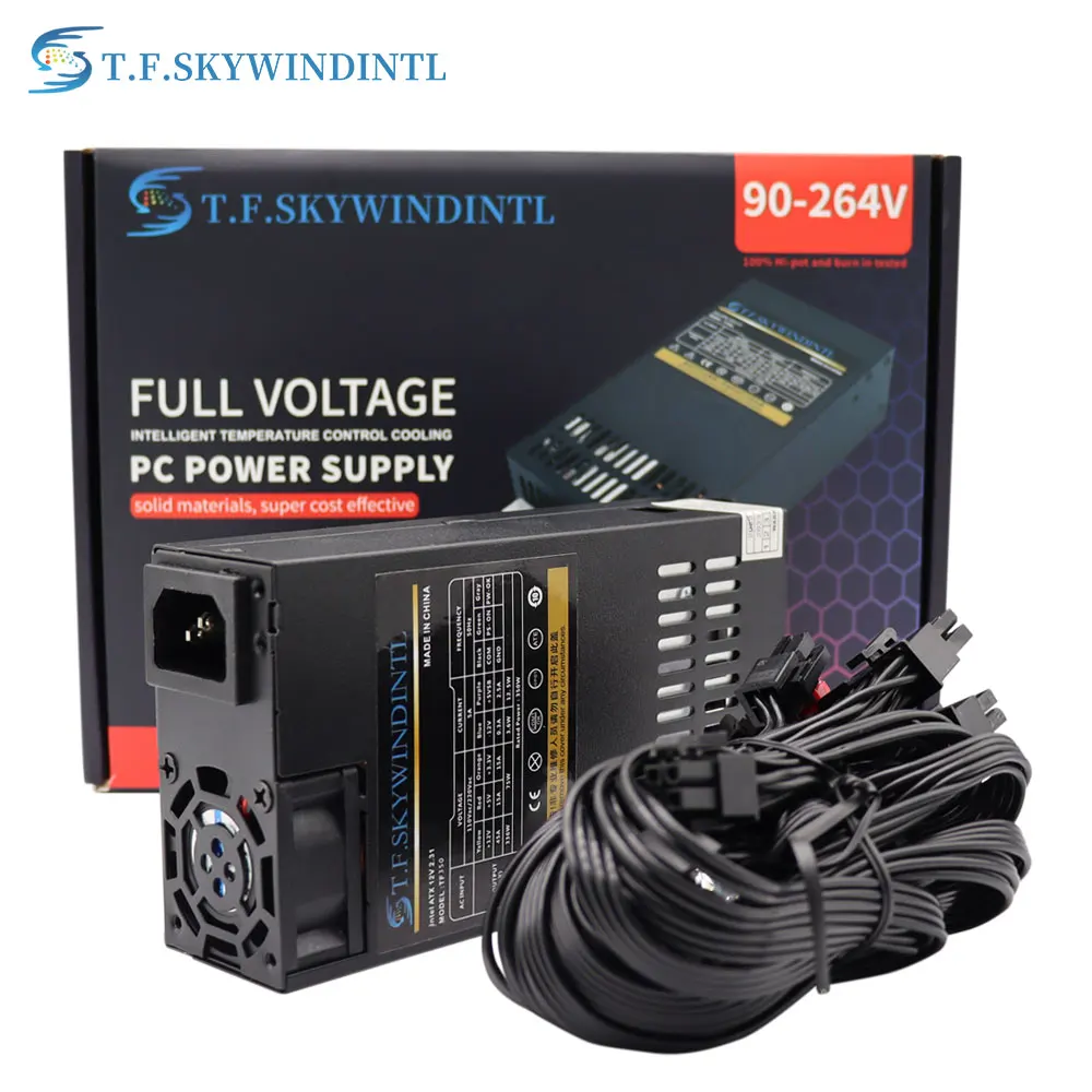 T.F.SKYWINDINTL Flex PC PSU 400W Small 1U Power Supply Rated Power 350W Full Module 80plus Gold For K39 A4 S3 G5 ITX Mini Case