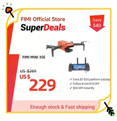 FIMI MINI 3 SE new drone 4K 30fps 9km range Hybrid 3-axis Gimbal 249g Ultralight design 12MP smart tracking mini pro gps drone
