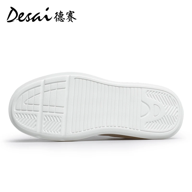 DS3072 Desai Shoes Men\'s 2024 Summer Breathable Little White Shoes Men\'s Genuine Leather Lightweight Sports Shoes Thin Men\'s Cas