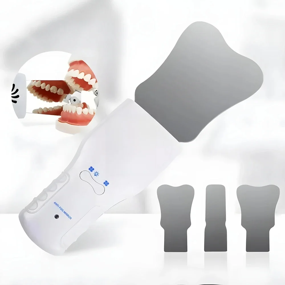 Tandheelkundige Automatische Anti-condens Spiegel voor Orale Fotografie Reflector Ontwaseming Spiegel Orthodontische Buccale Occlusale Lingual Tandheelkundige Benodigdheden - afbeelding 2