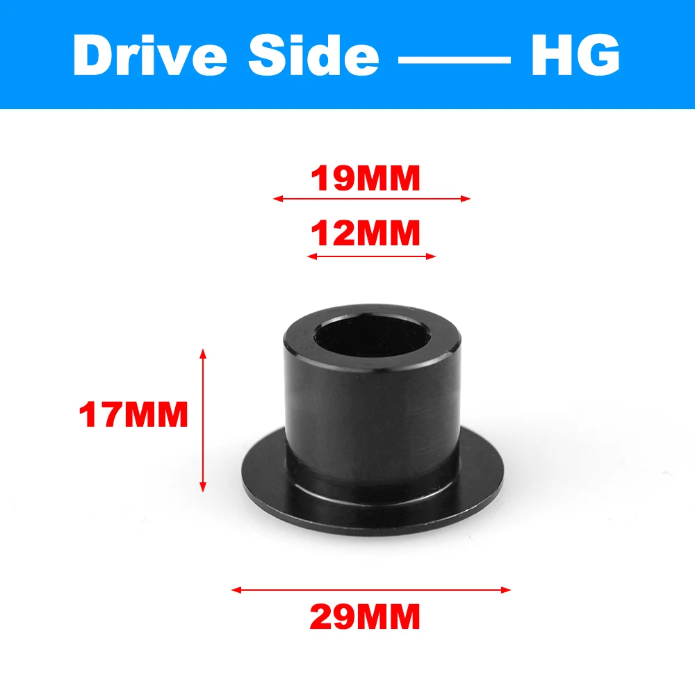 180 240 350 Hinterradnaben-Endkappe durch Endkappe 12 mm x 142 mm 148 mm Rennrad-MTB-Fahrradnabe HG XD XDR MS-Kappen Fahrradnaben-Konverter-Adapter