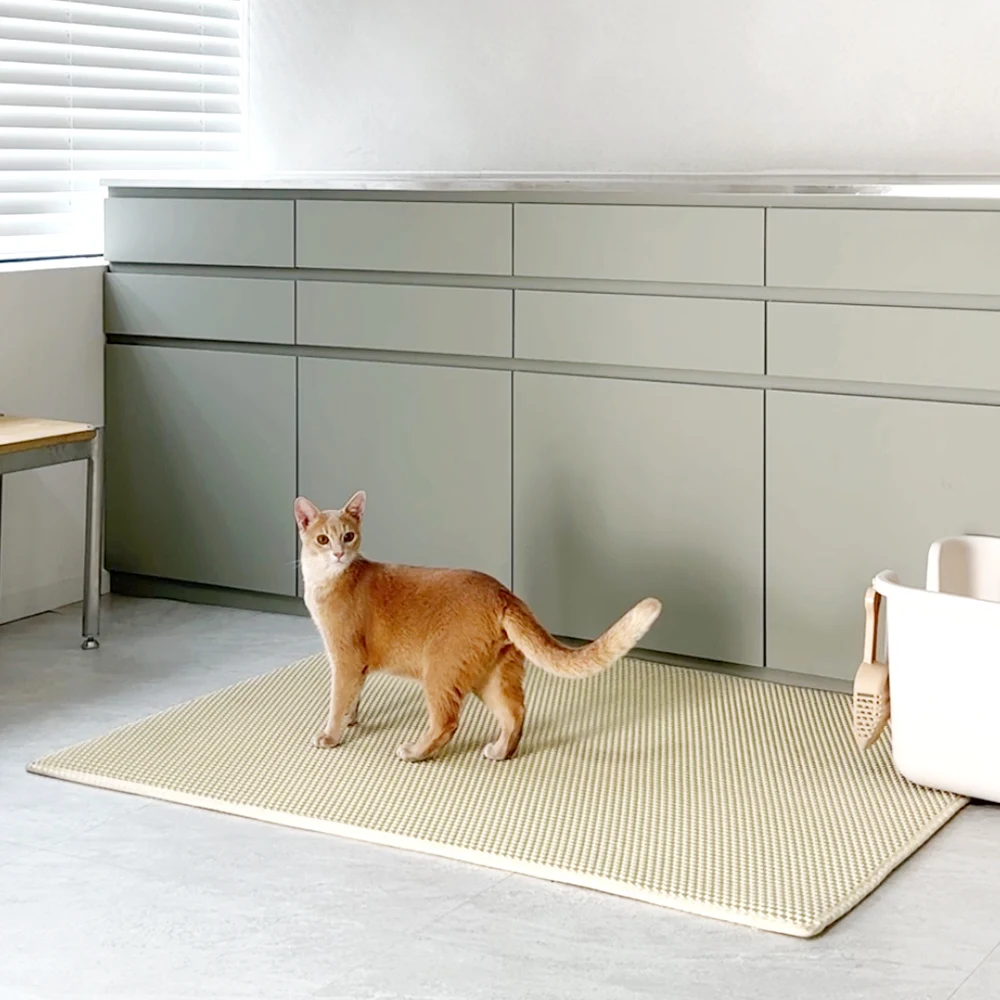 Cat Litter Mat pet toilet Waterproof Nonslip Sand Cat Washable Mat Clean Pad Pet Clean Supplies