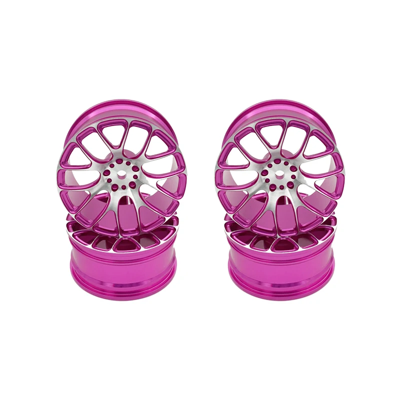 4 Pcs Aluminum Alloy Wheels 52*26MM Wheel Hub Suitable for HSP HPI Redcat Kyosho Sakura Tamiya TT02 MN86K 1/10 RC Road Racing