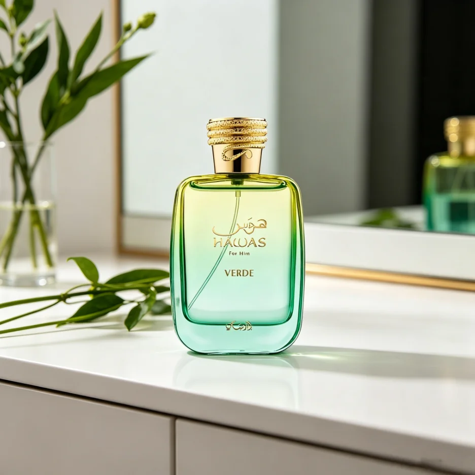 Havvas Verde Para Hombre Eau De Parfum 100ML, Fragancia Aromática Amaderada Fresca de Larga Duración Premium, Aroma Masculino Elegante con Notas Verdes Vibrantes, Ideal para Uso Diario, Reuniones de Negocios, Viajes, Fiestas y Ocasiones Especiales, Regalo de Colonia de Lujo para Hombre