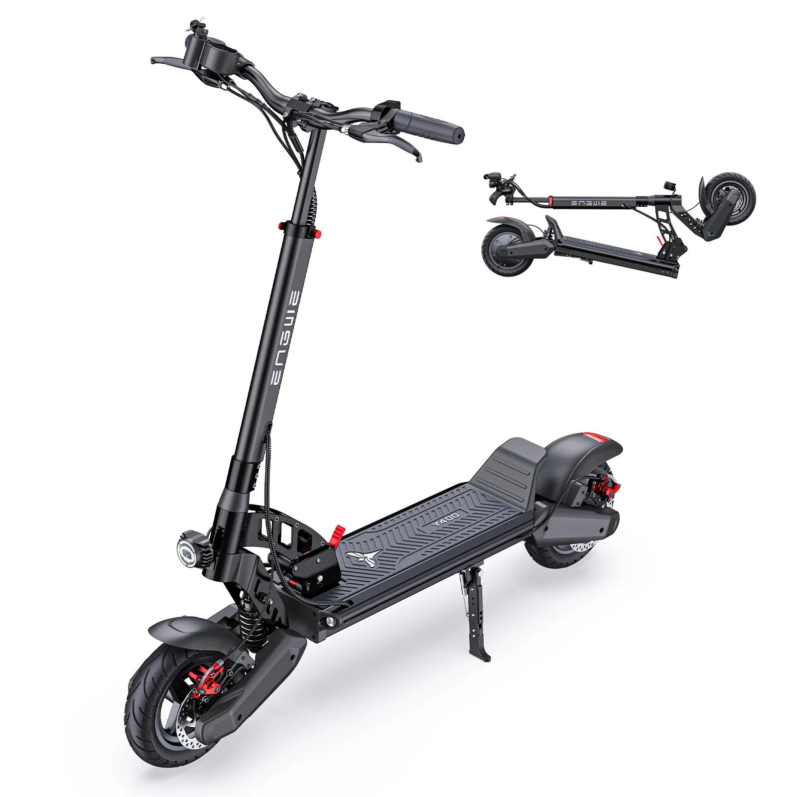 ENGWE Y400 Electric Foldable Scooter, 750W Motor, 23MPH Max Speed, 48V 10.4AH Battery, 25-Mile Range, Urban And Mountain Travel