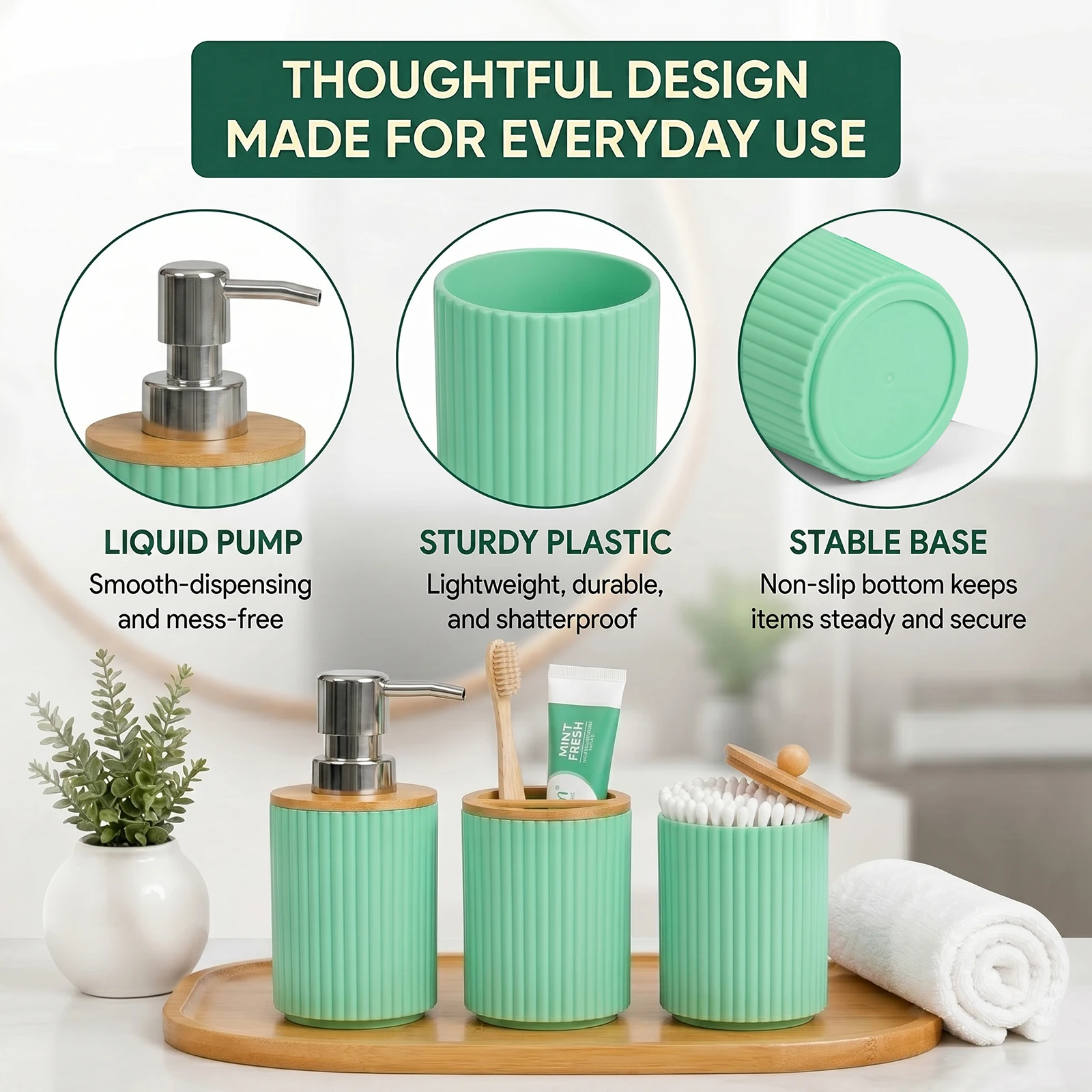 Badezimmer-Zubehör-Set Modern  – Zara Home Bathroom Set Bewertung und Preis