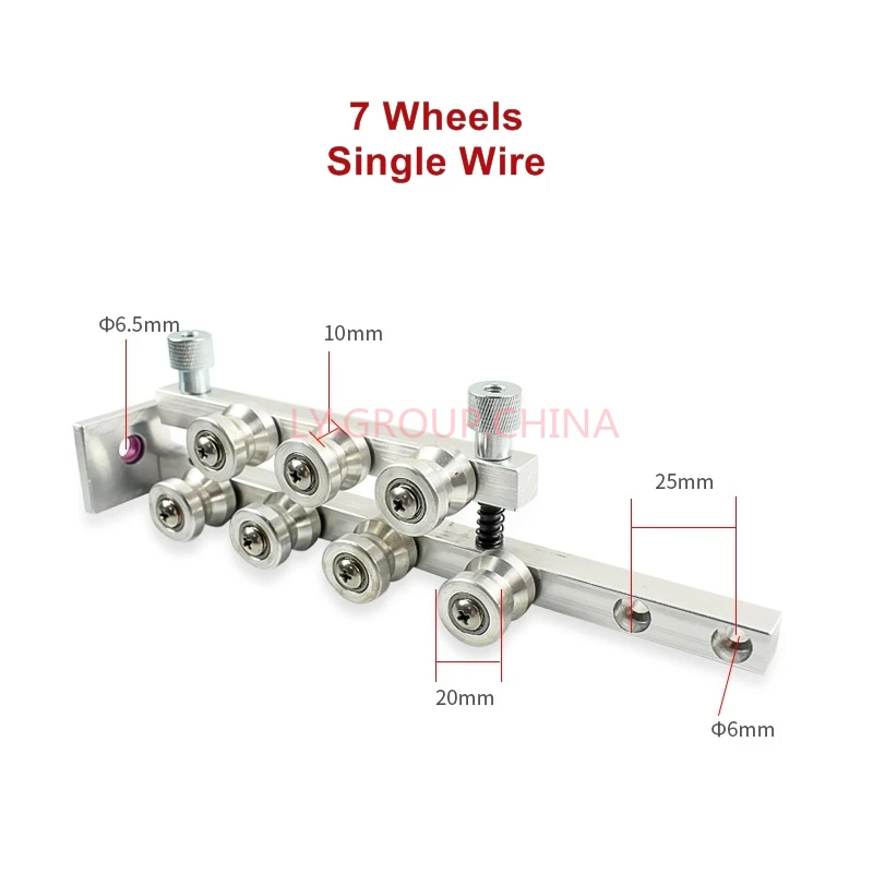 LY Single Or Double Wire Wire Straightener With Wheels For Wire Stripping Cutting Mask Making Machine Use 5-18 Wheels
